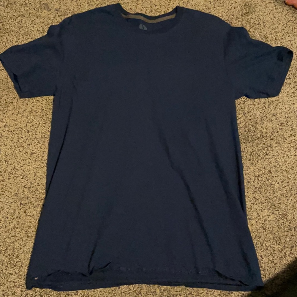 Soft 100% cotton plain navy: men’s medium shirt